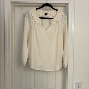 NWOT Jcrew cream blouse.